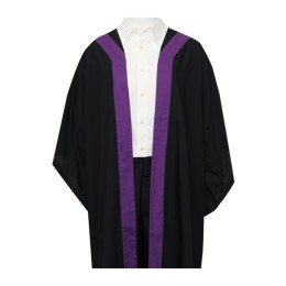 Design Black Gown with Purple Finish Customized Hong Kong Polytechnic University Graduation Gown Hong Kong Polytechnic University Business School Higher Diploma/Certificate Graduation Gown Manufacturer DA546 Design Black Gown with Purple Finish Customized Hong Kong Polytechnic University Graduation Gown Hong Kong Polytechnic University Business School Higher Diploma/Certificate Graduation Gown Manufacturer DA546